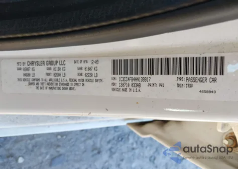 2010 Chrysler Sebring Touring из США, поврежденный, VIN 1C3CC4FB4AN139917